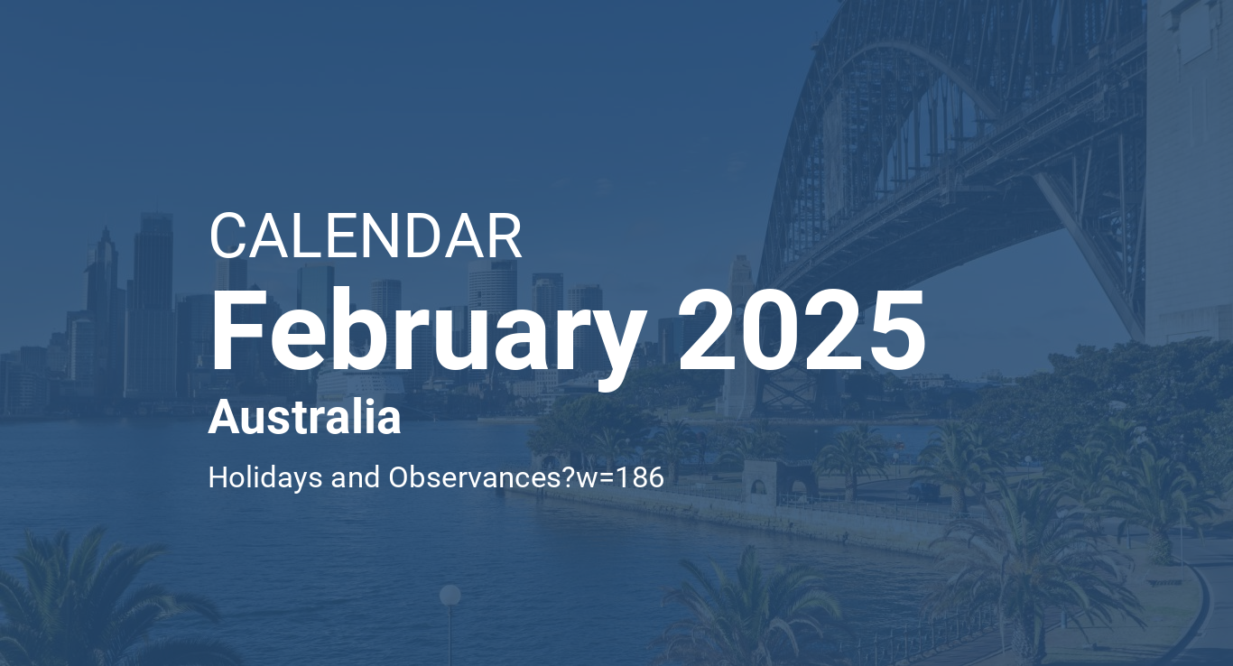 February 2025 Calendar Australia